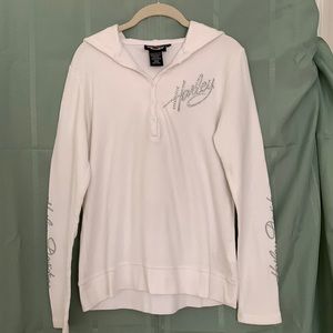 Thermal Knit Harley Davidson hoodie shirt